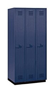 Solid Plastic Lockers - Single Tier - Heavy Duty - Quick Ship
